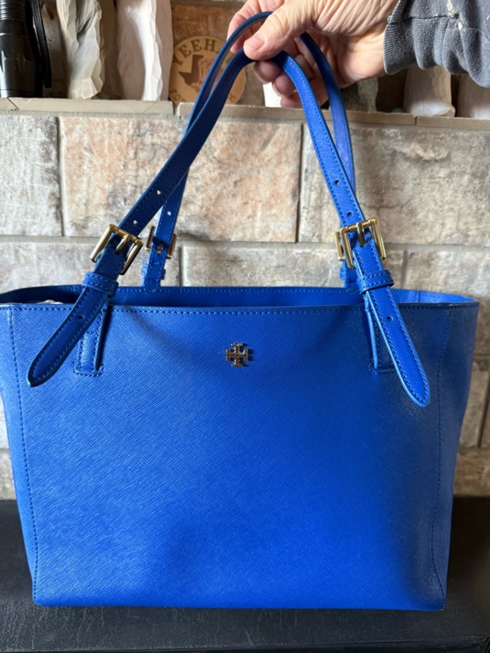 Tory Burch Cobalt Saffiano Leather Tote  - tag was lost. Never used.
